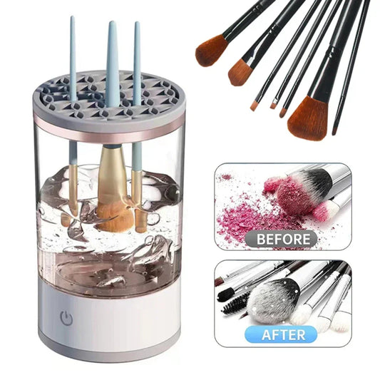 USB Electric Makeup Brush Cleaner Portable 3 In 1 Makeup Brushes Drying